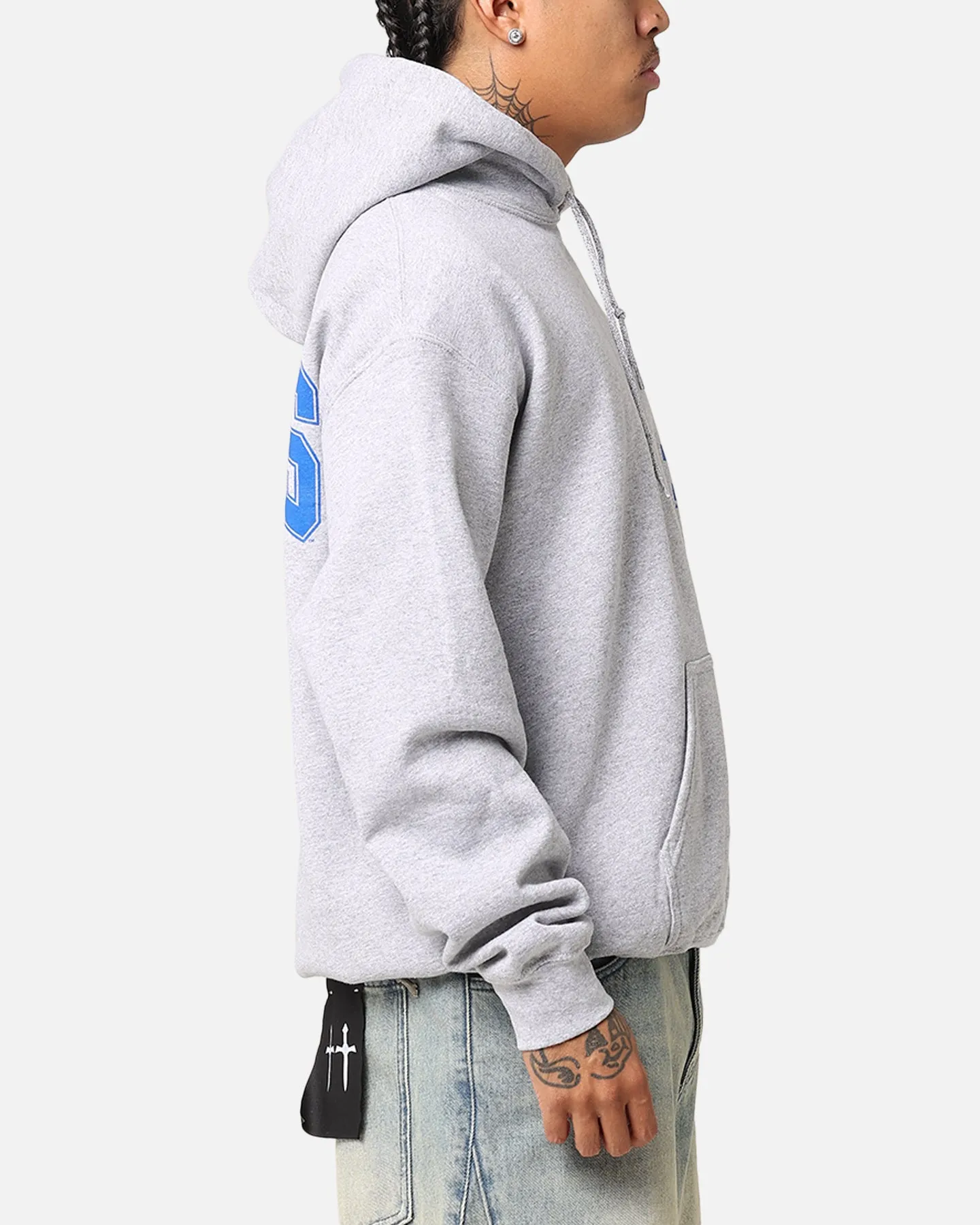 Majestic Athletic Los Angeles Dodgers Wordmark Arch Hoodie Grey sold by Culture Kings product image thumbnail 5