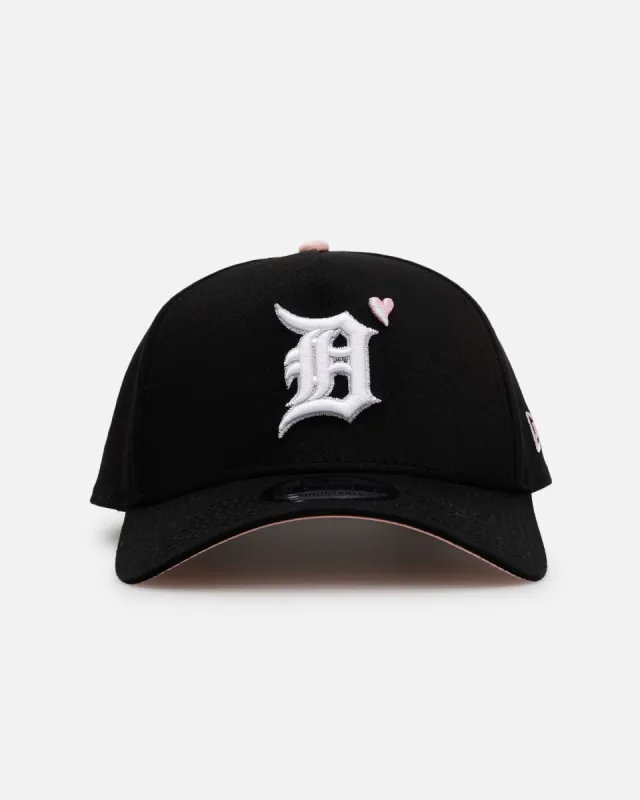 New Era Detroit Tigers 'Pink Satin Hearts 2.0' 9FORTY A-Frame Snapback Black/Pink sold by Culture Kings
