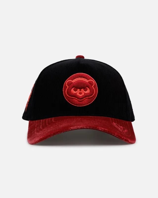 New Era Chicago Cubs 'Velvet Cord Certified Lover' 9FORTY A-Frame Premium Corduroy Snapback Black made by New Era