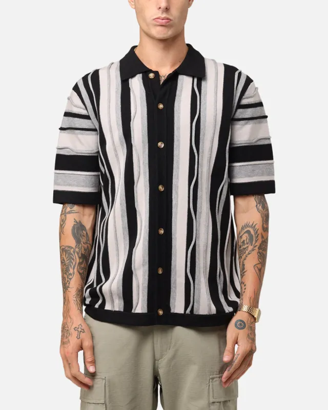 XXIII Coogee Button Up Shirt Black/Grey sold by Culture Kings