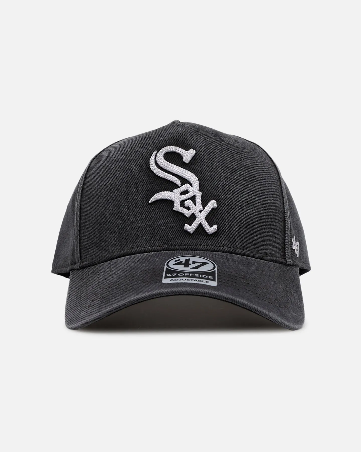 47 Brand Chicago White Sox 'Washed Black' Offside DT Snapback Washed Black sold by Culture Kings