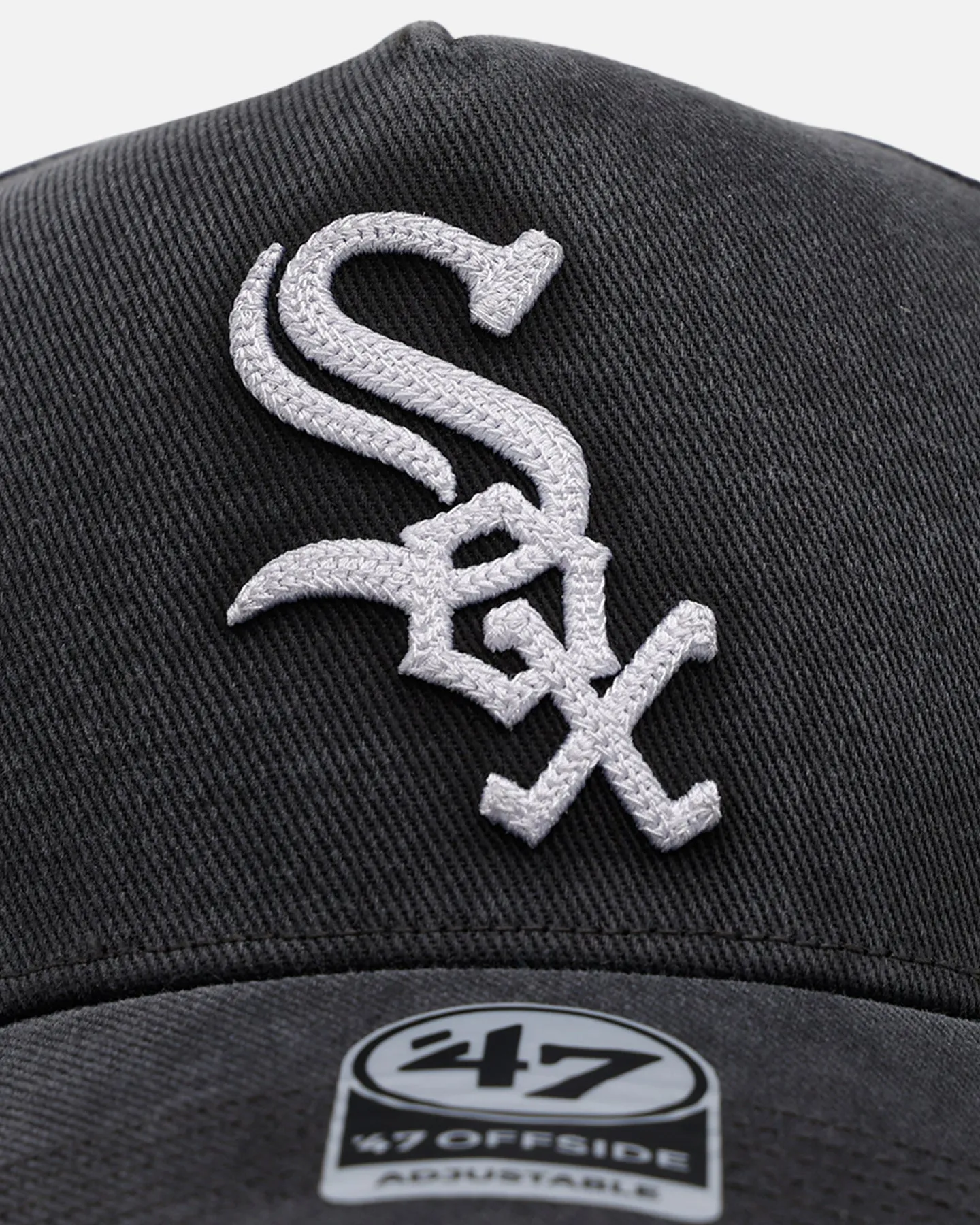47 Brand Chicago White Sox 'Washed Black' Offside DT Snapback Washed Black sold by Culture Kings product image thumbnail 5