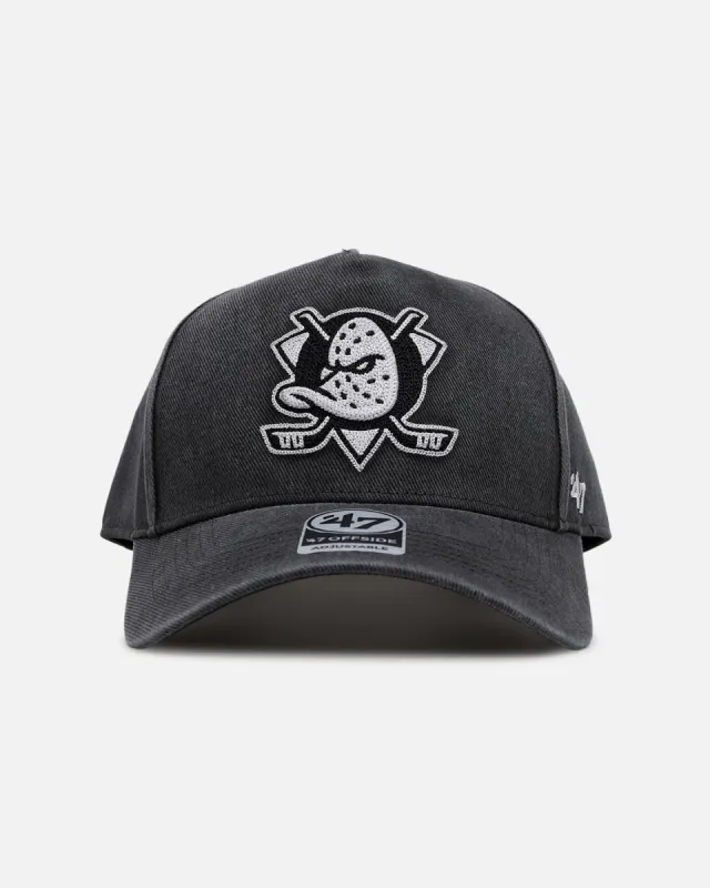 47 Brand Anaheim Ducks 'Washed Black' Offside DT Snapback Washed Black sold by Culture Kings