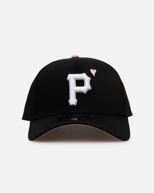 New Era Pittsburgh Pirates 'Pink Satin Hearts 2.0' 9FORTY A-Frame Snapback Black/Pink sold by Culture Kings