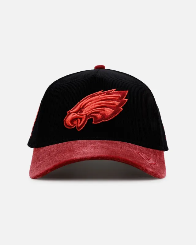 New Era Philadelphia Eagles 'Velvet Cord Certified Lover' 9FORTY A-Frame Premium Corduroy Snapback Black sold by Culture Kings