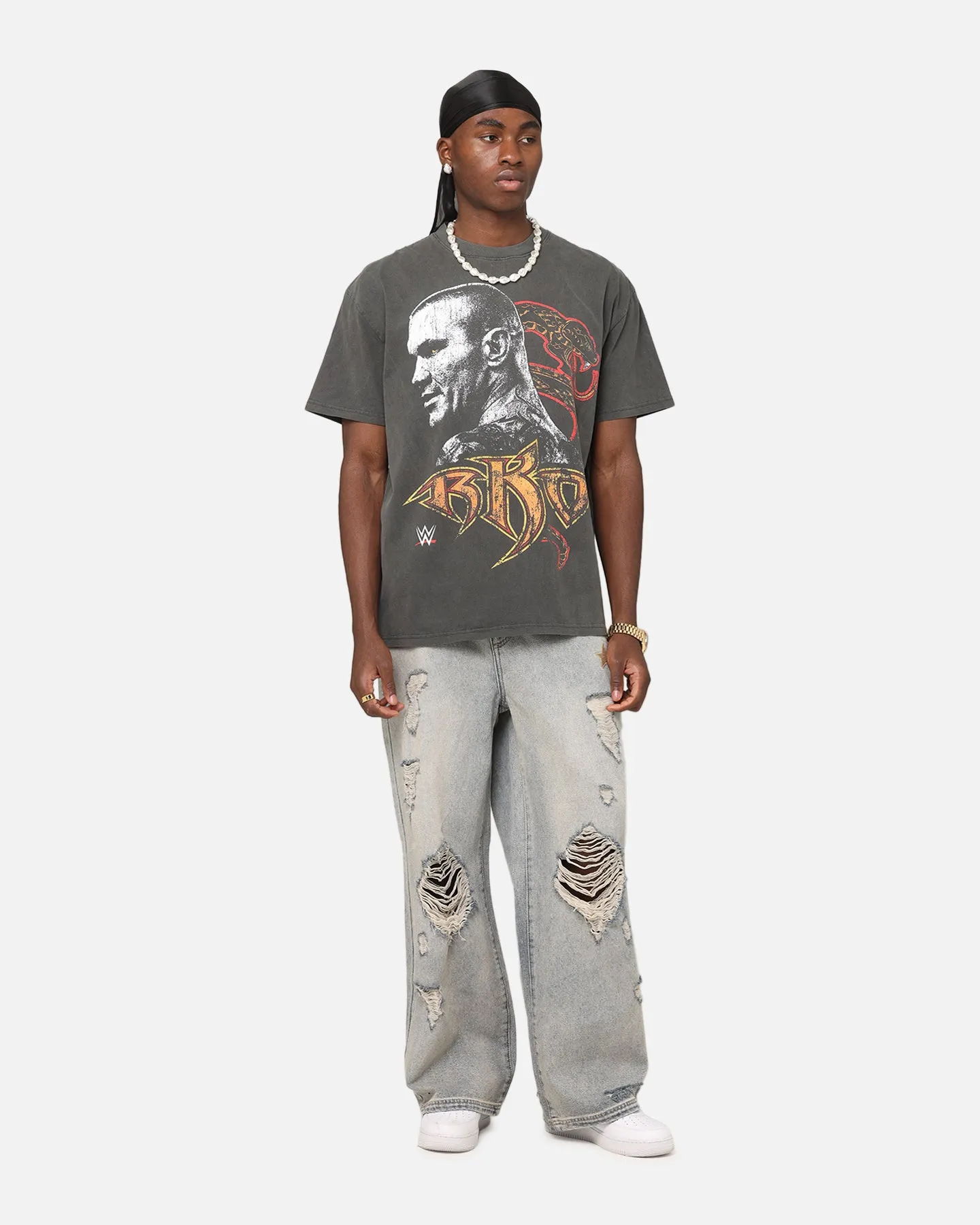 Culture Kings X WWE Randy Orton Royal Rumble Heavyweight T-Shirt Black Wash sold by Culture Kings product image thumbnail 3