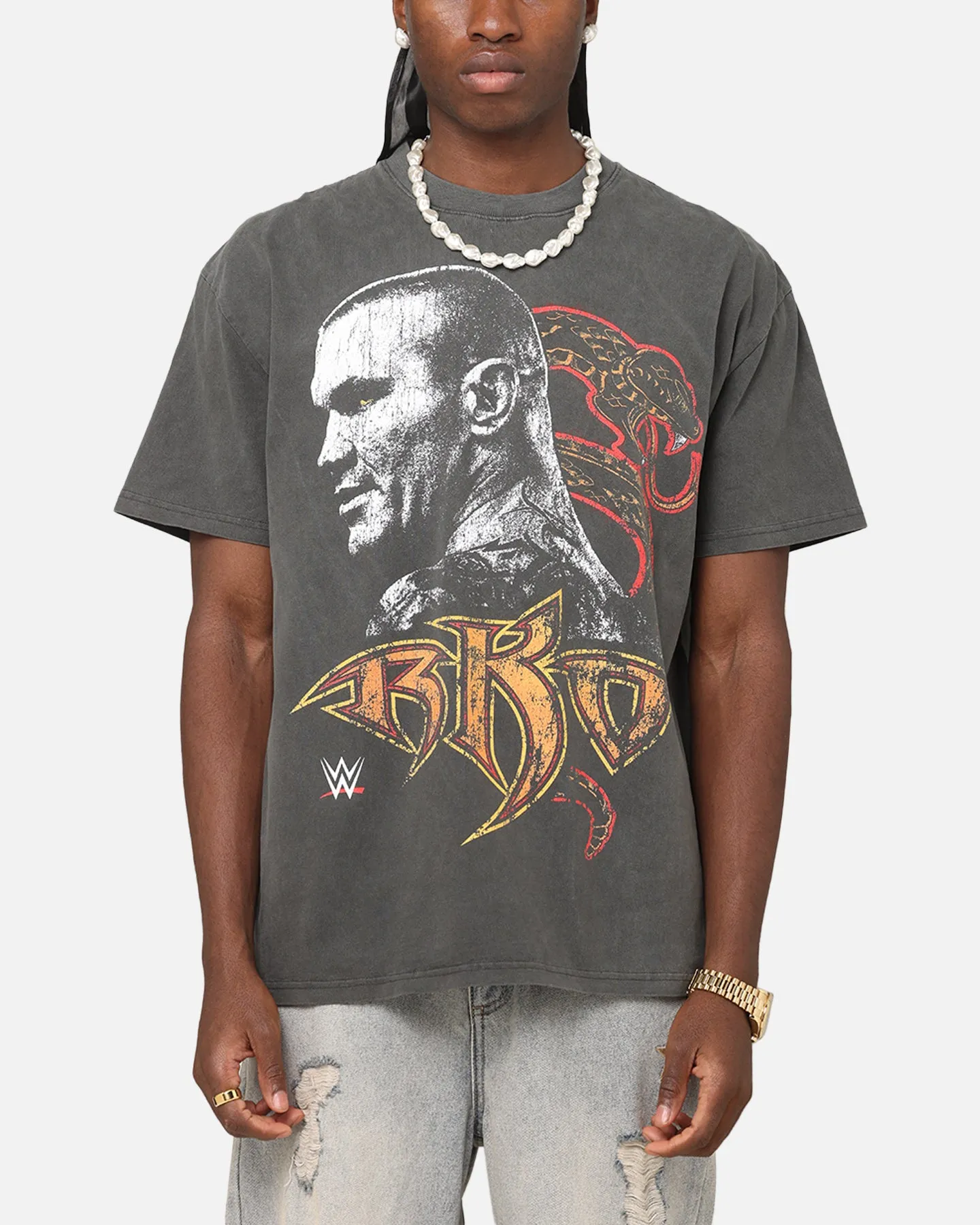 Culture Kings X WWE Randy Orton Royal Rumble Heavyweight T-Shirt Black Wash sold by Culture Kings