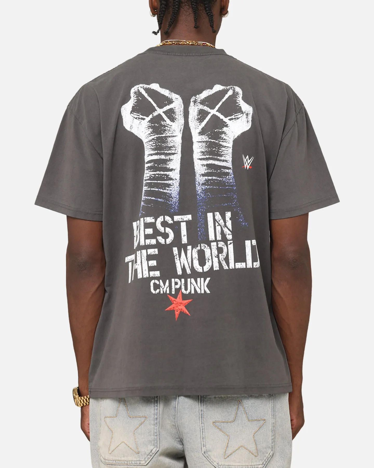 Culture Kings X WWE CM Punk Royal Rumble Heavyweight T-Shirt Black Wash sold by Culture Kings product image thumbnail 2