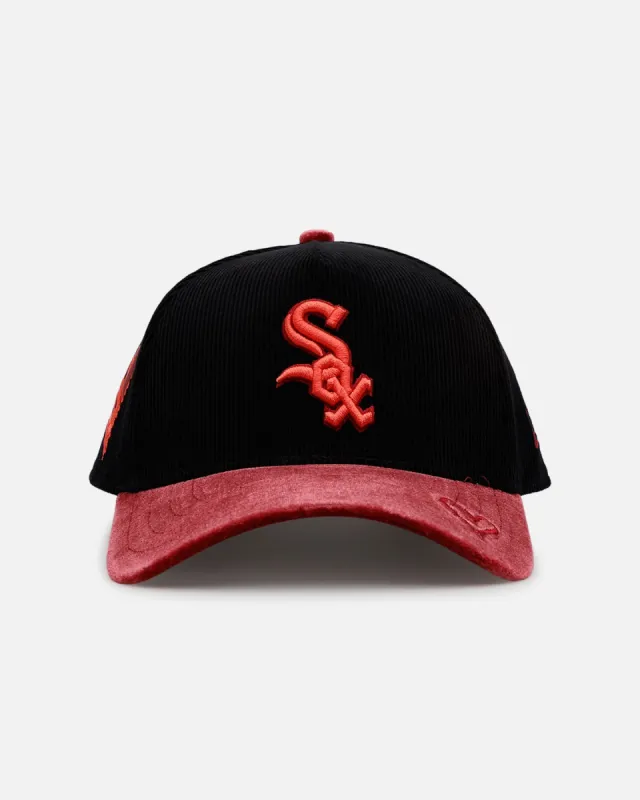 New Era Chicago White Sox 'Velvet Cord Certified Lover' 9FORTY A-Frame Premium Corduroy Snapback Black sold by Culture Kings