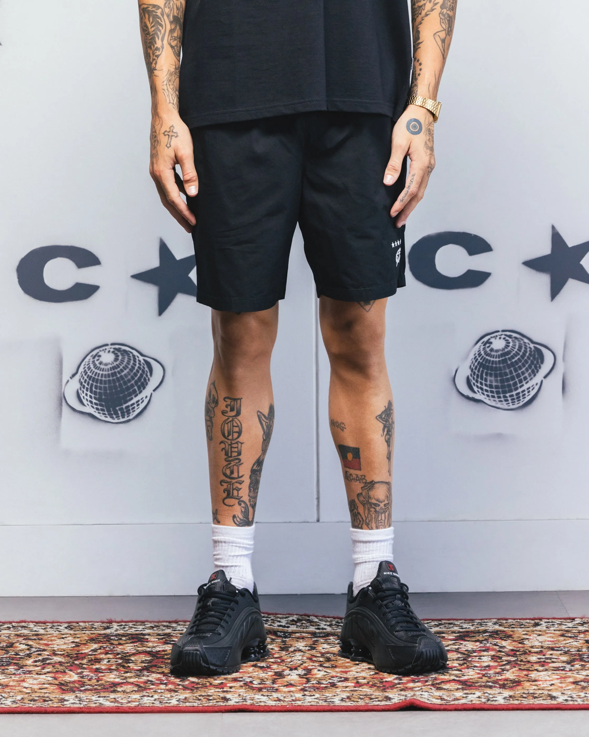 Carre C-Star Beach Shorts Black sold by Culture Kings product image thumbnail 5