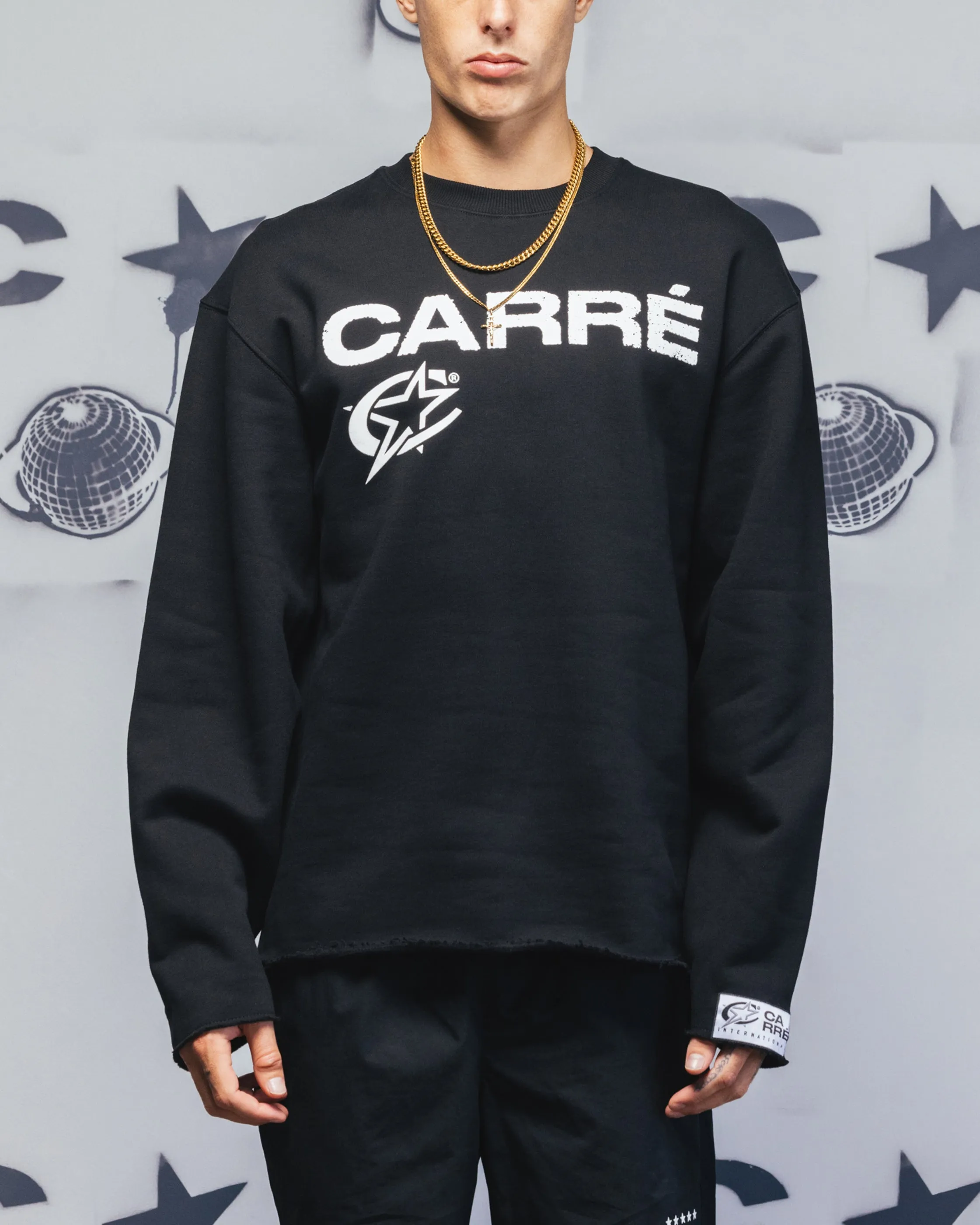 Carre Blackout Crewneck Black sold by Culture Kings