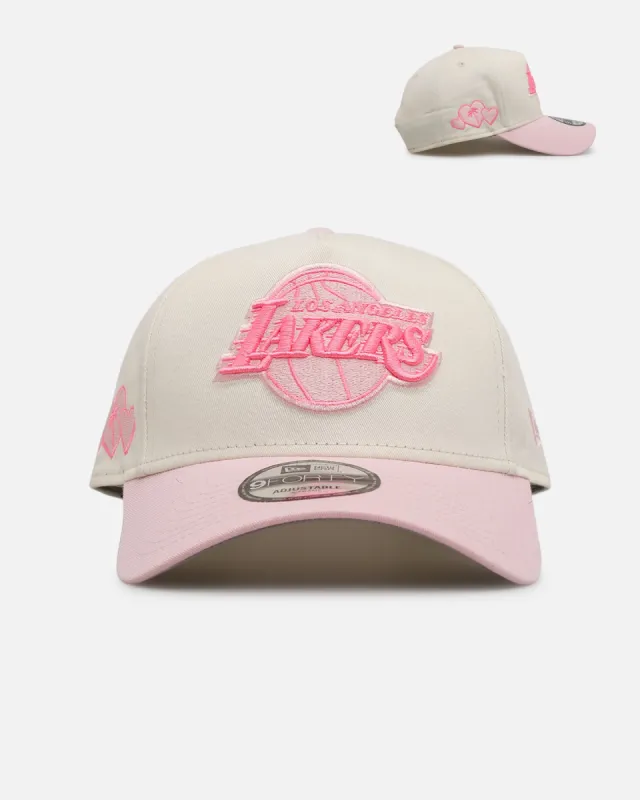 New Era Los Angeles Lakers 'Lover's Club' 9FORTY A-Frame Snapback Chrome sold by Culture Kings