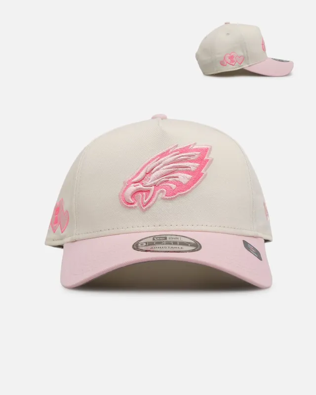 New Era Philadelphia Eagles 'Lover's Club' 9FORTY A-Frame Snapback Chrome sold by Culture Kings