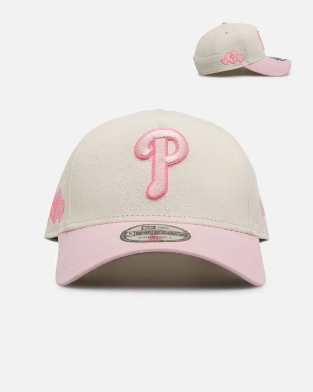 New Era Philadelphia Phillies 'Lover's Club' 9FORTY A-Frame Snapback Chrome sold by Culture Kings