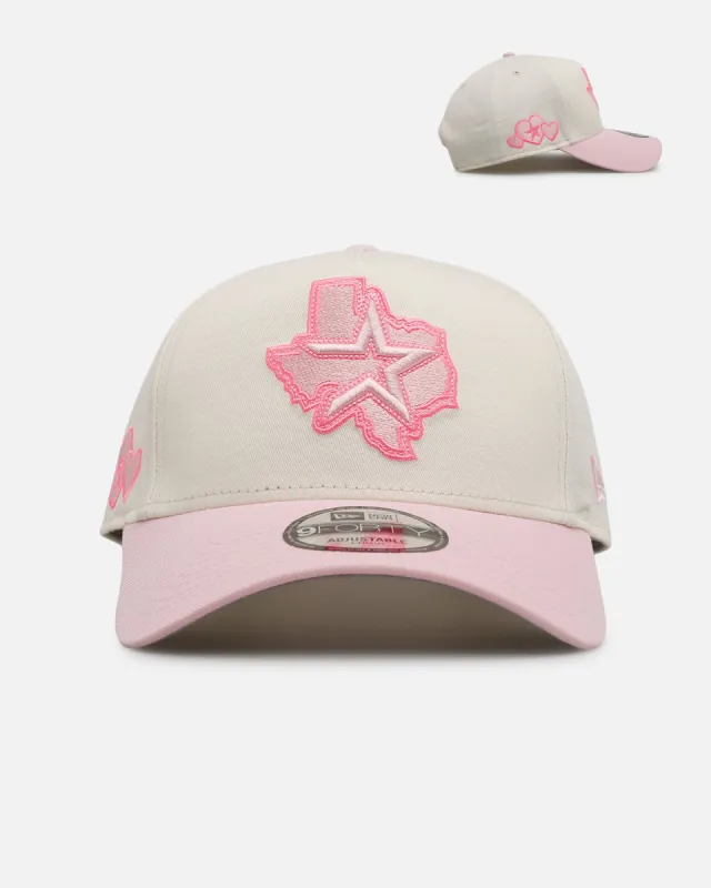 New Era Houston Astros 'Lover's Club' 9FORTY A-Frame Snapback Chrome sold by Culture Kings