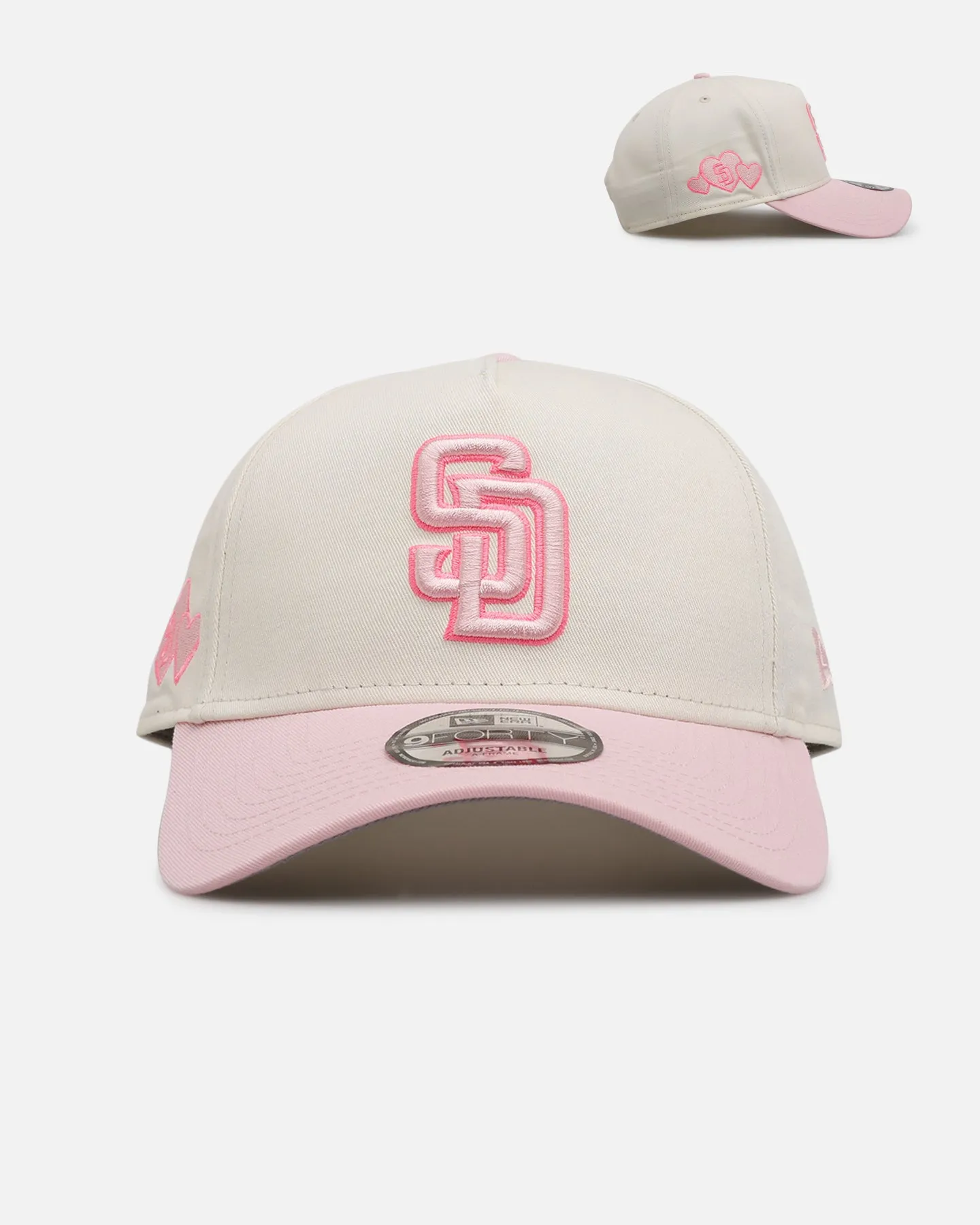 New Era San Diego Padres 'Lover's Club' 9FORTY A-Frame Snapback Chrome sold by Culture Kings