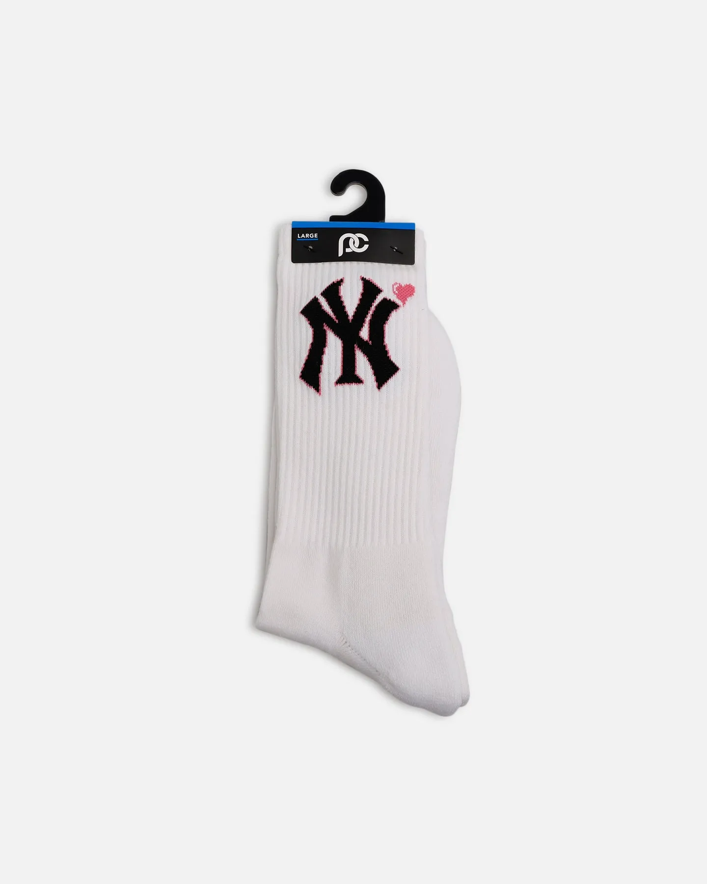 Pro Compression New York Yankees Heart Crew Sock White sold by Culture Kings product image thumbnail 3
