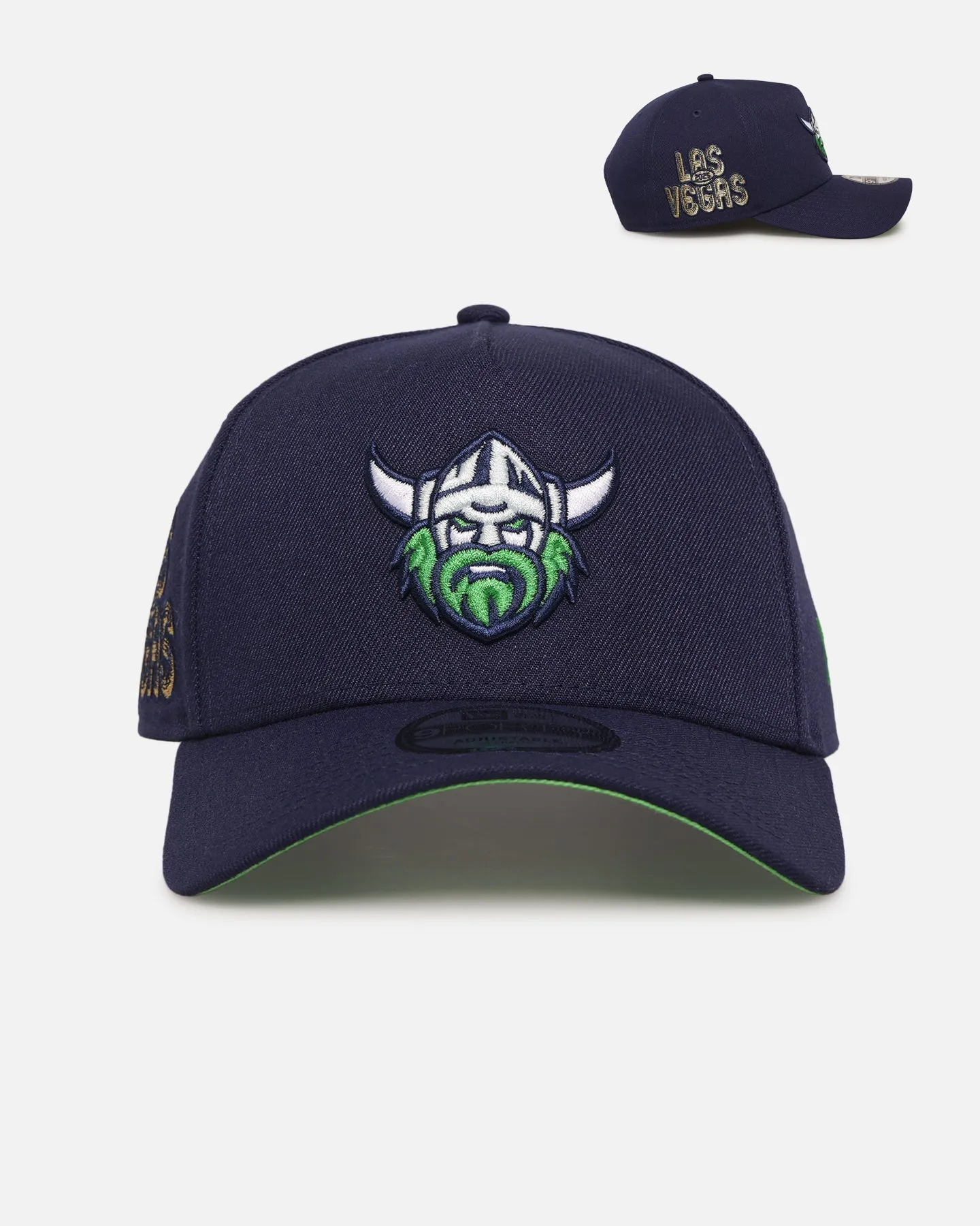 New Era Canberra Raiders '2025 NRL Vegas Round' 9FORTY A-Frame Snapback Official Team Colour sold by Culture Kings