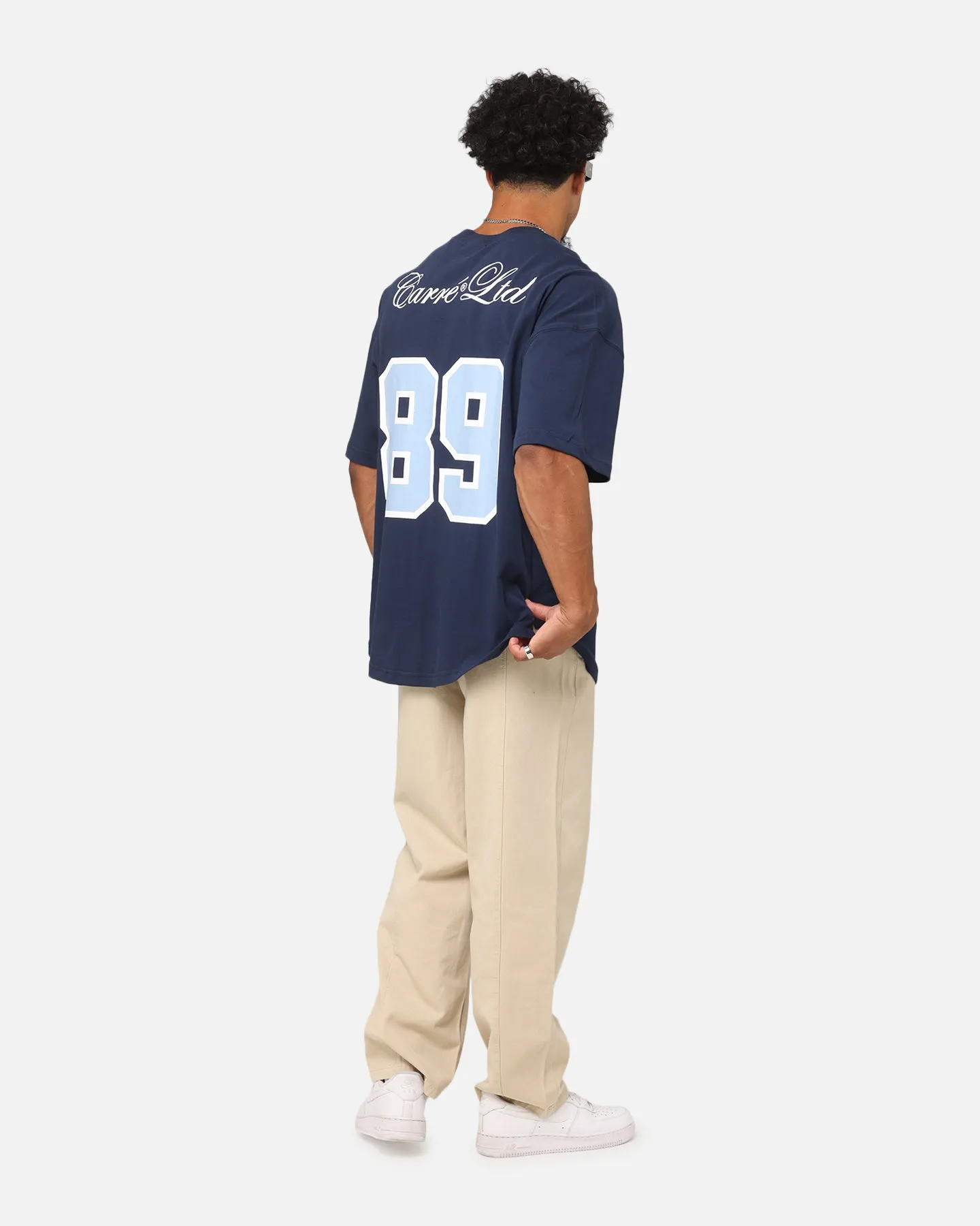 Carre Hitta Grid Iron T-Shirt Navy/Light Blue sold by Culture Kings product image thumbnail 4