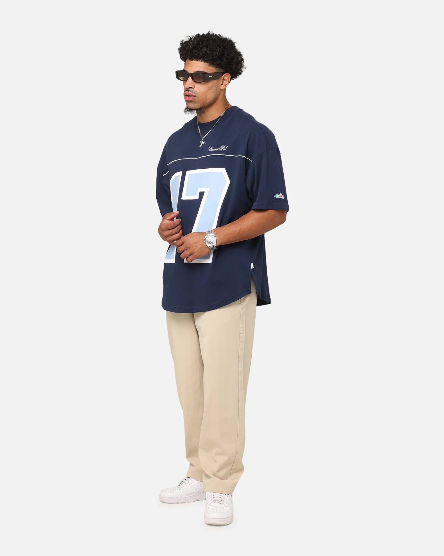 Carre Hitta Grid Iron T-Shirt Navy/Light Blue sold by Culture Kings product image thumbnail 3