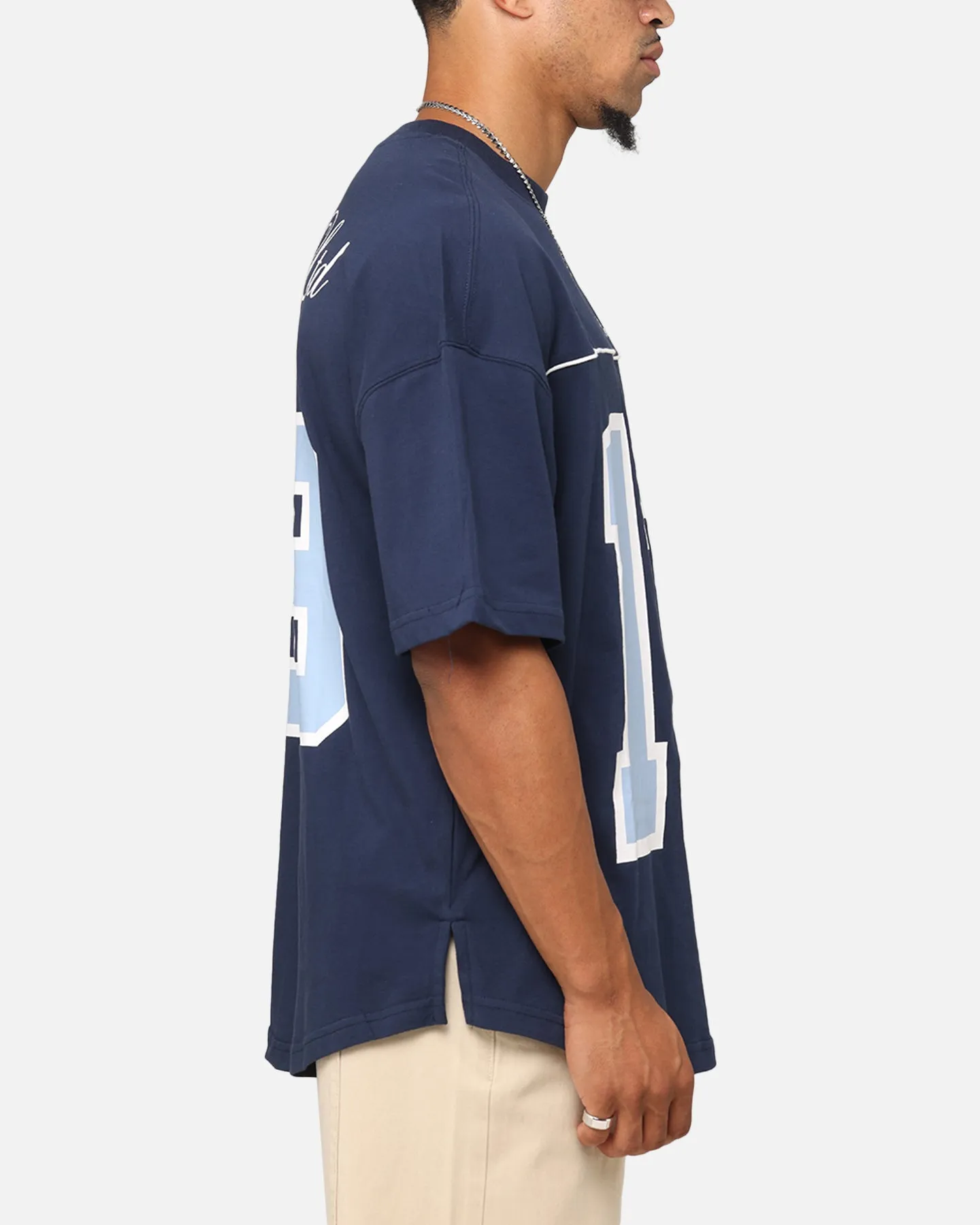 Carre Hitta Grid Iron T-Shirt Navy/Light Blue sold by Culture Kings product image thumbnail 5