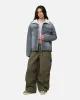 Saint Morta Sherpa Boxy Denim Jacket Dirty Denim sold by Culture Kings