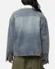 Saint Morta Sherpa Boxy Denim Jacket Dirty Denim sold by Culture Kings