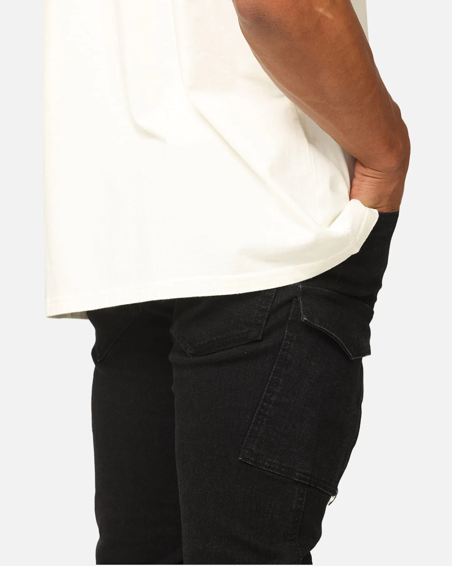 Saint Morta Skinny Cargo Jeans Vintage Black sold by Culture Kings product image thumbnail 4