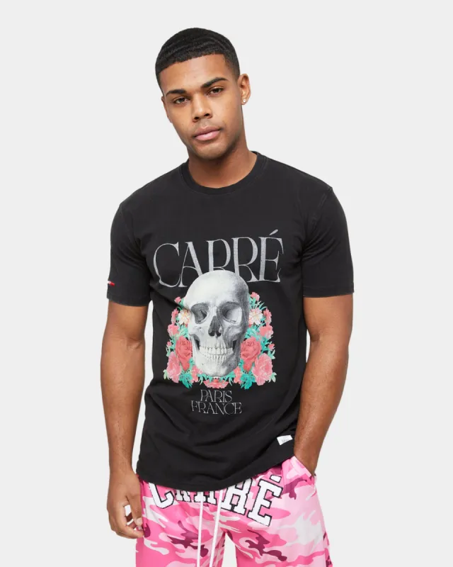 Carre Skull & Rose Vintage T-Shirt Washed Black sold by Culture Kings