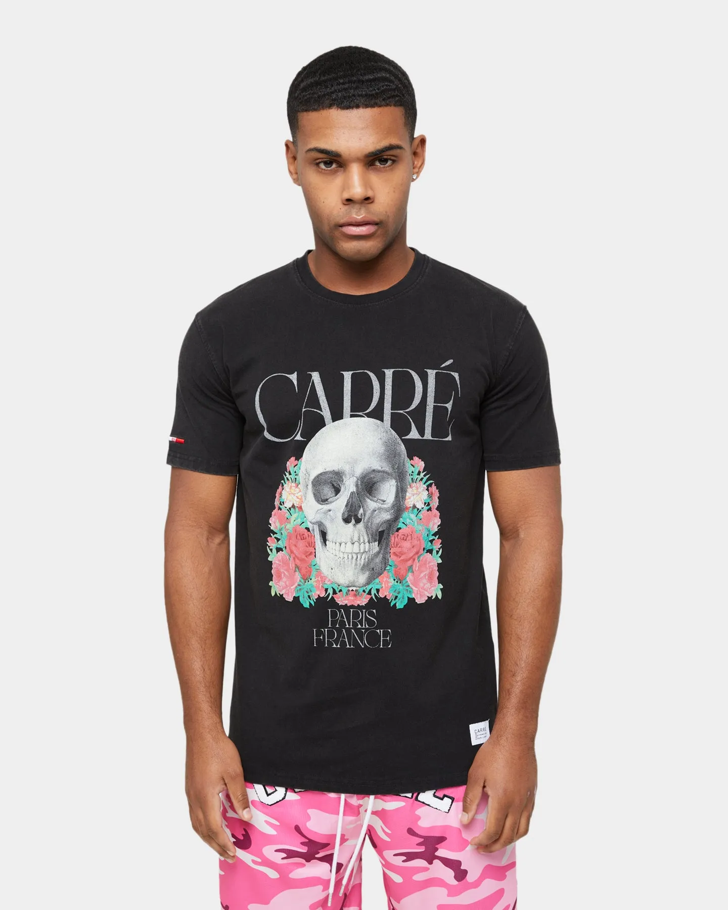 Carre Skull & Rose Vintage T-Shirt Washed Black sold by Culture Kings product image thumbnail 3