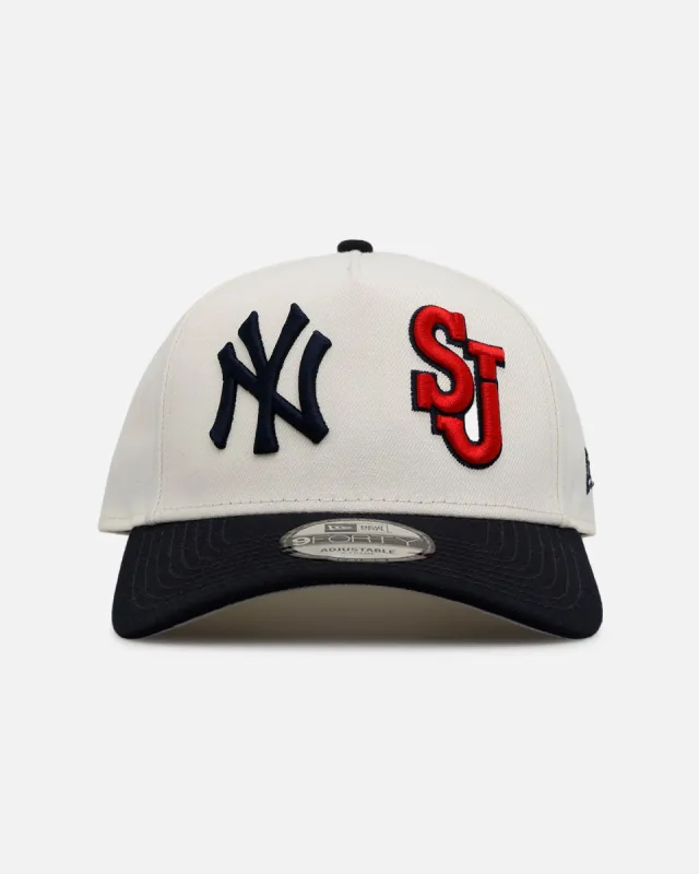 New Era New York Yankees 'MLB & NCAA Dual Logo' 9FORTY A-Frame Snapback Chrome sold by Culture Kings