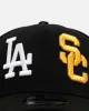 New Era Los Angeles Dodgers 'MLB & NCAA Dual Logo' 9FORTY A-Frame Snapback Black sold by Culture Kings