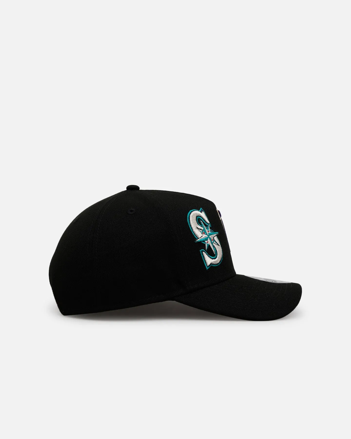 New Era Seattle Mariners 'MLB & NCAA Dual Logo' 9FORTY A-Frame Snapback Black sold by Culture Kings product image thumbnail 3