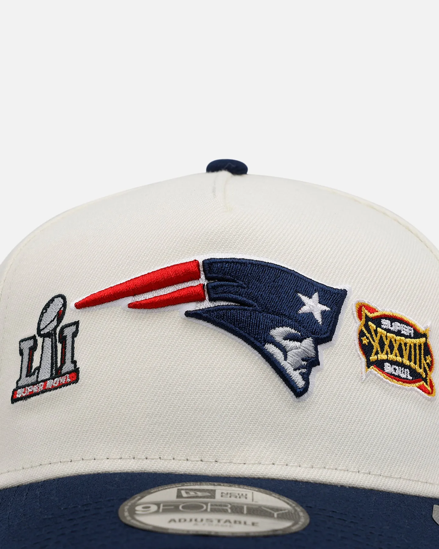 New Era New England Patriots 'Super Bowl Logos' 9FORTY A-Frame Snapback Chrome sold by Culture Kings product image thumbnail 5
