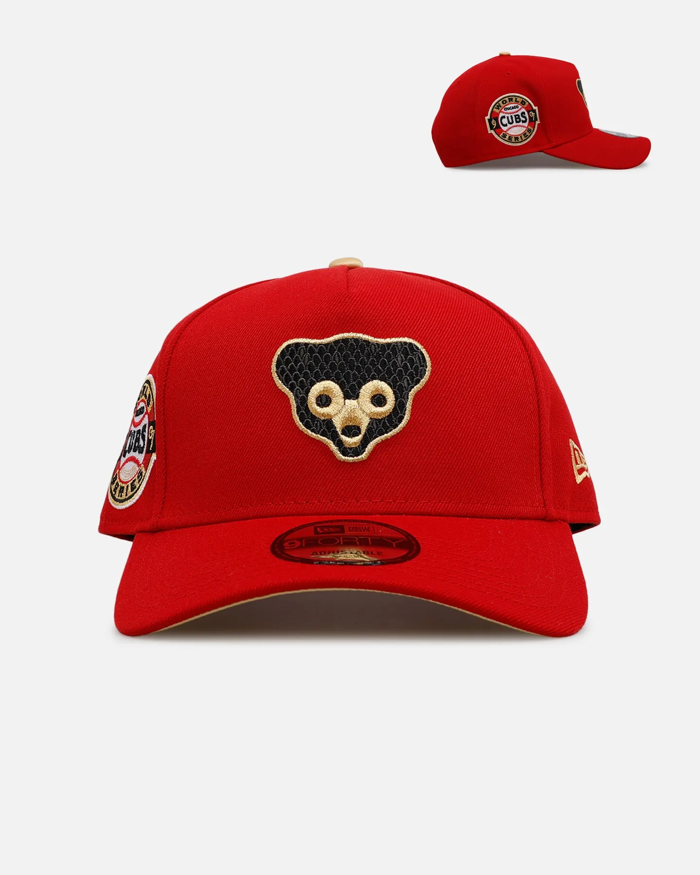 New Era Chicago Cubs 'Year Of The Snake' 9FORTY A-Frame Snapback Red/Gold sold by Culture Kings