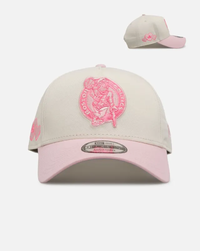 New Era Boston Celtics 'Lover's Club' 9FORTY A-Frame Snapback Chrome sold by Culture Kings
