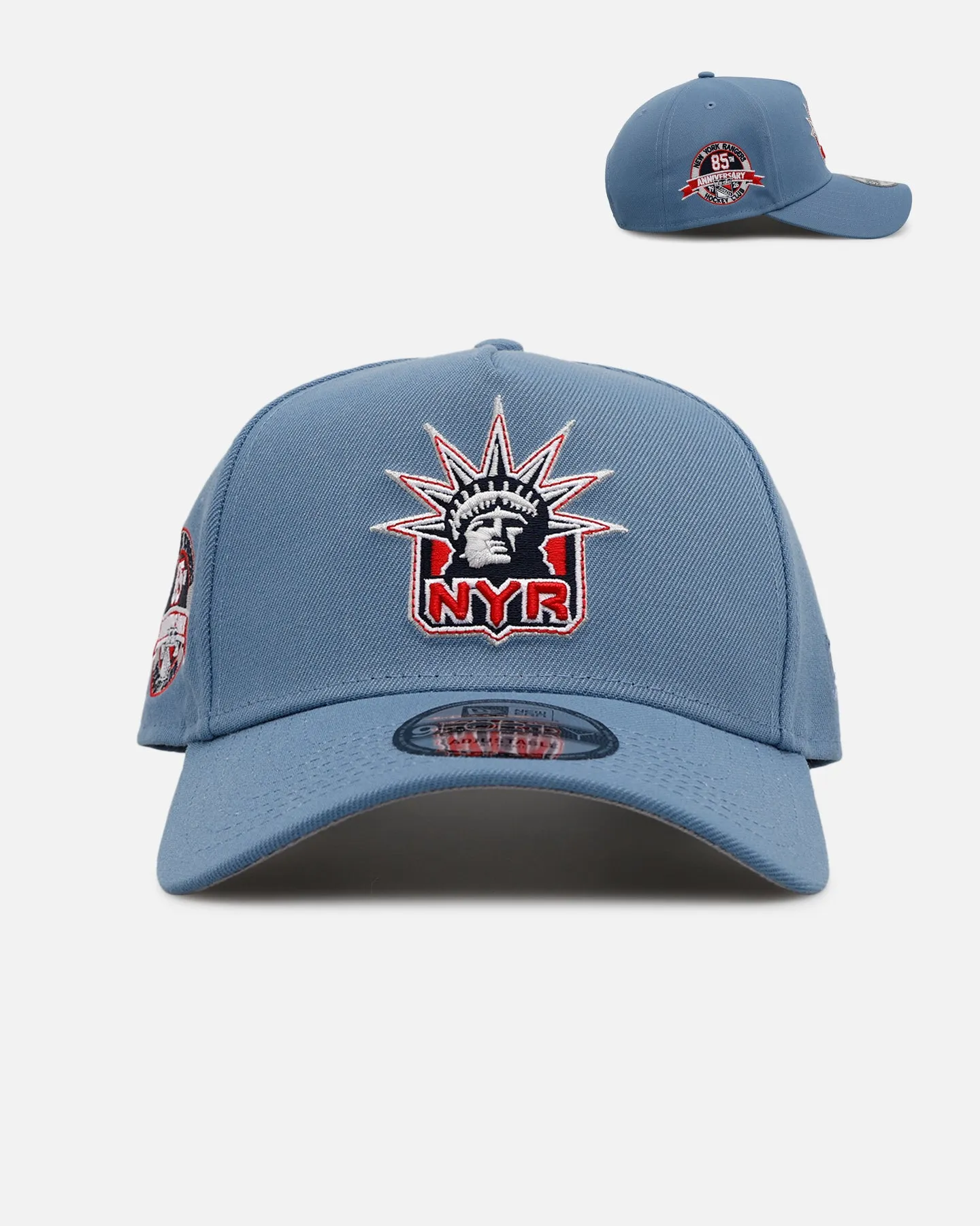 New Era New York Rangers 'Faded Blue' 9FORTY A-Frame Snapback Faded Blue sold by Culture Kings