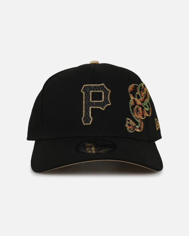 New Era Pittsburgh Pirates 'Year Of The Snake' 9FORTY A-Frame Snapback Black/Gold sold by Culture Kings