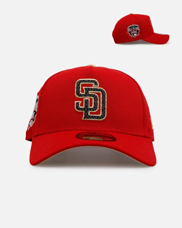 New Era San Diego Padres 'Year Of The Snake' 9FORTY A-Frame Snapback Red/Gold sold by Culture Kings