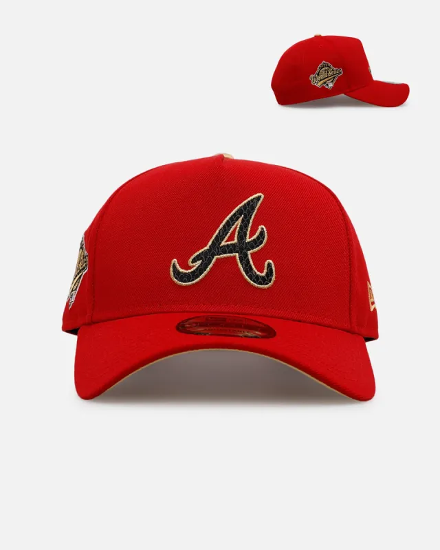 New Era Atlanta Braves 'Year Of The Snake' 9FORTY A-Frame Snapback Red/Gold sold by Culture Kings