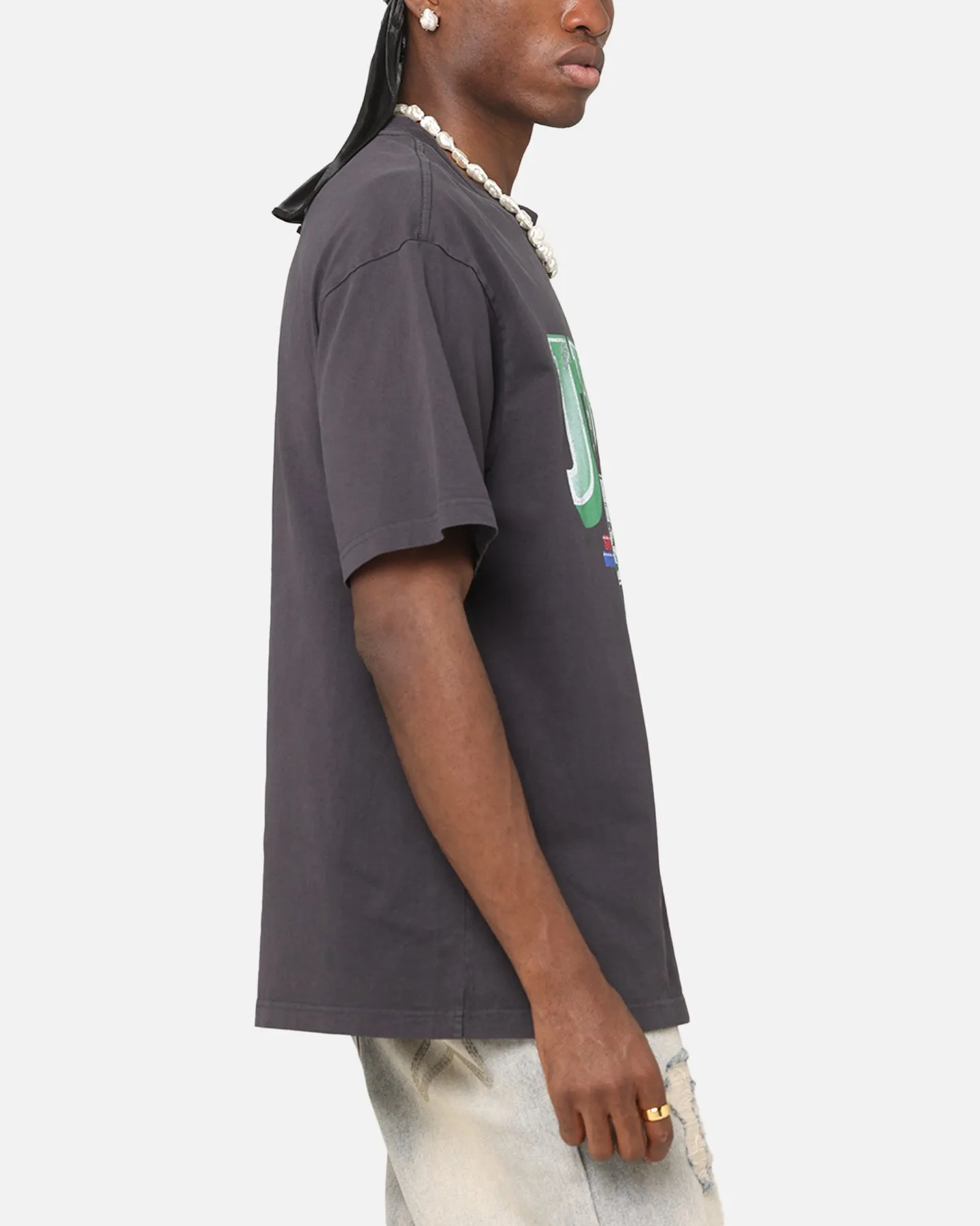 Mitchell & Ness New York Jets Arch T-Shirt Faded Black sold by Culture Kings product image thumbnail 4