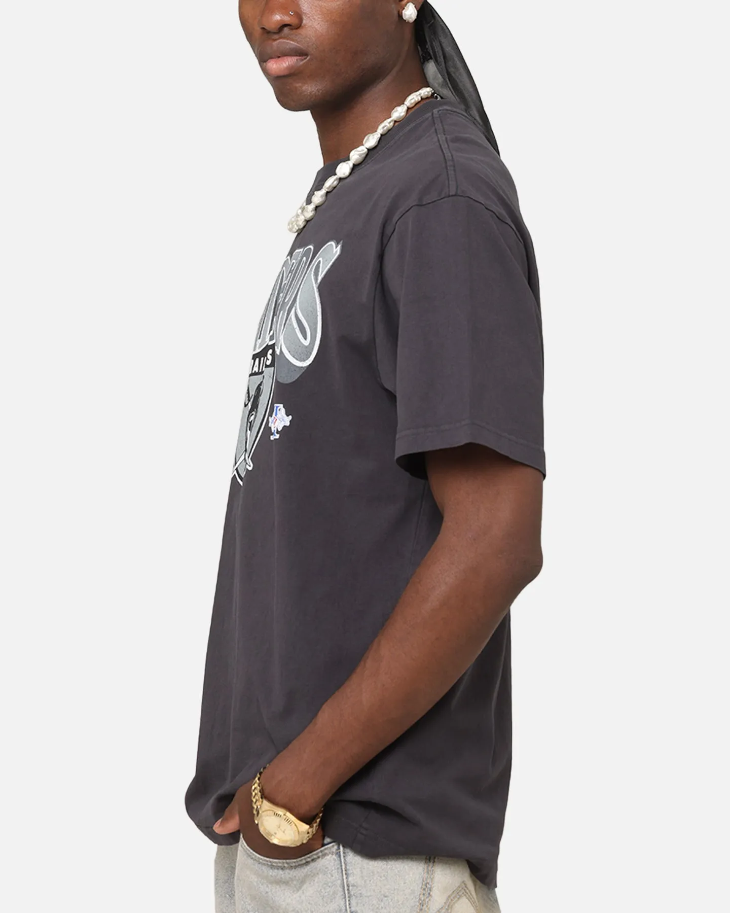 Mitchell & Ness Las Vegas Raiders Arch T-Shirt Faded Black sold by Culture Kings product image thumbnail 5