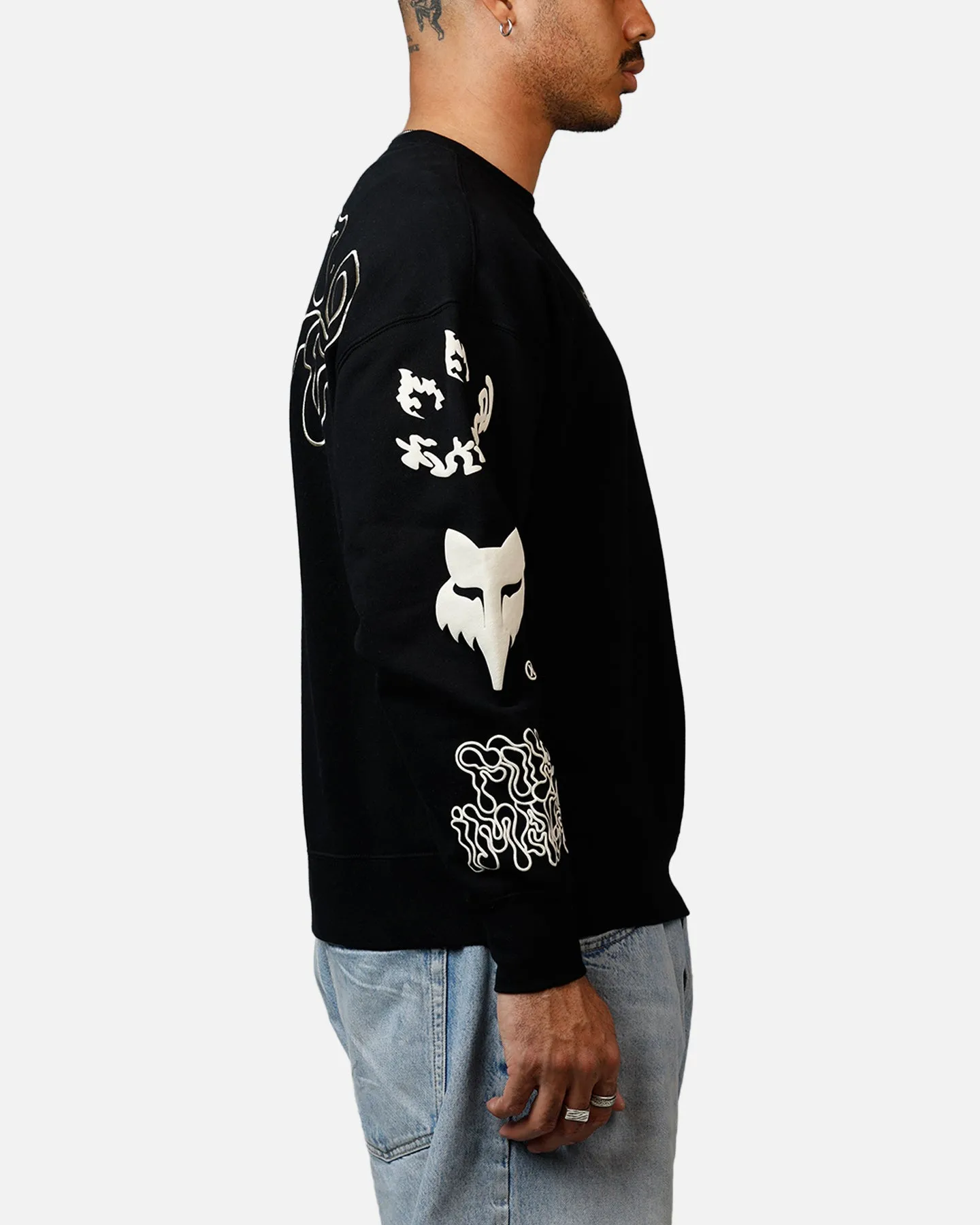 Fox Racing Hello Future Oversized Crewneck Black sold by Culture Kings product image thumbnail 4