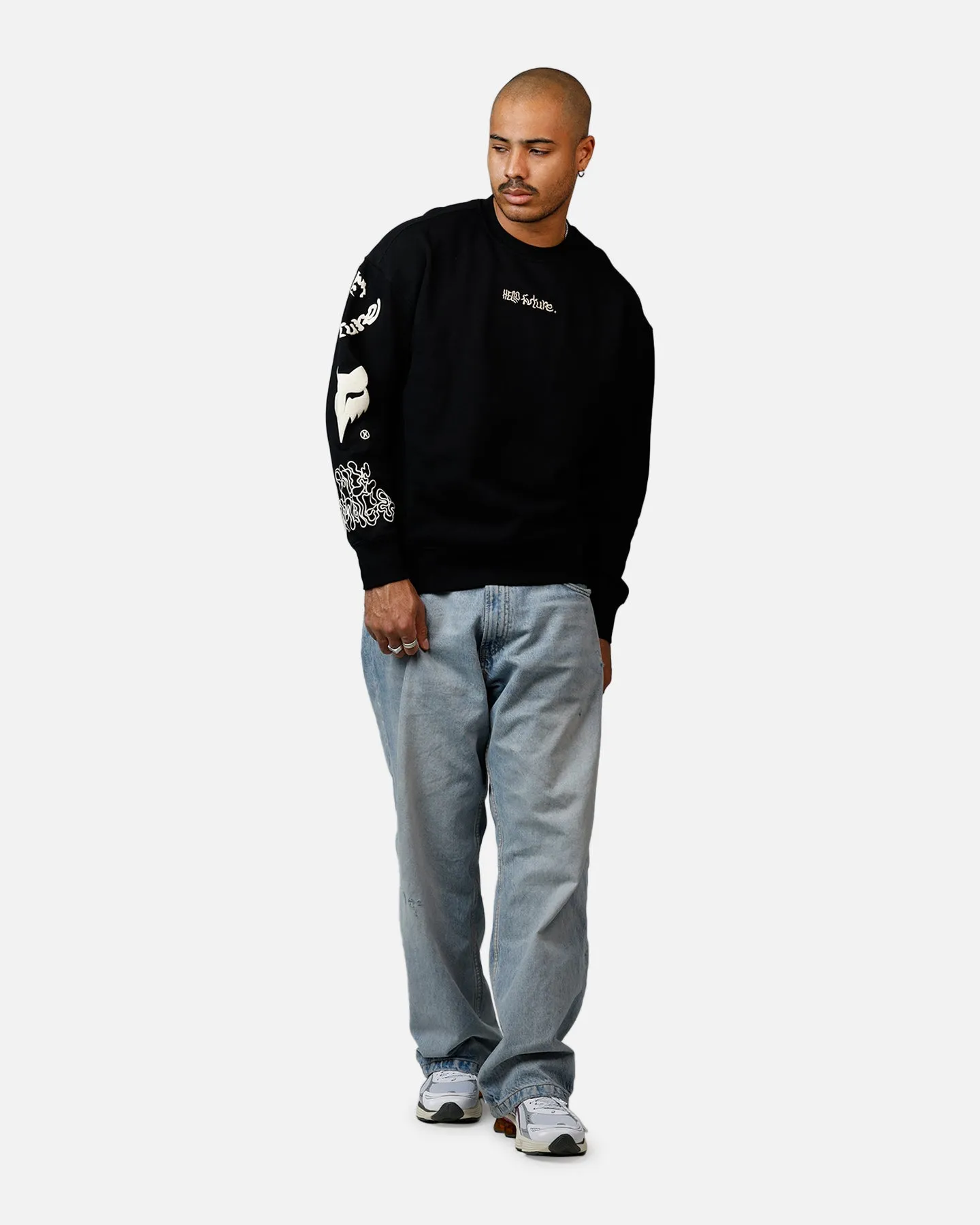 Fox Racing Hello Future Oversized Crewneck Black sold by Culture Kings product image thumbnail 3
