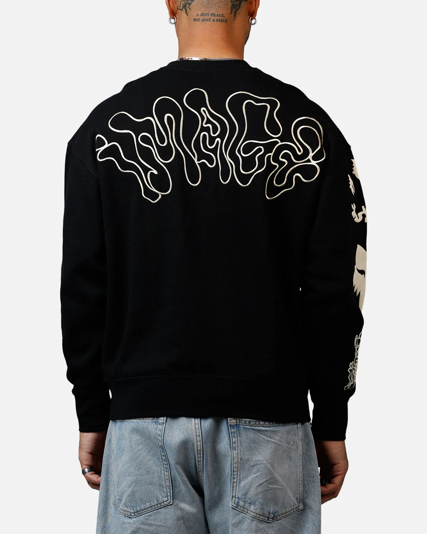 Fox Racing Hello Future Oversized Crewneck Black sold by Culture Kings
