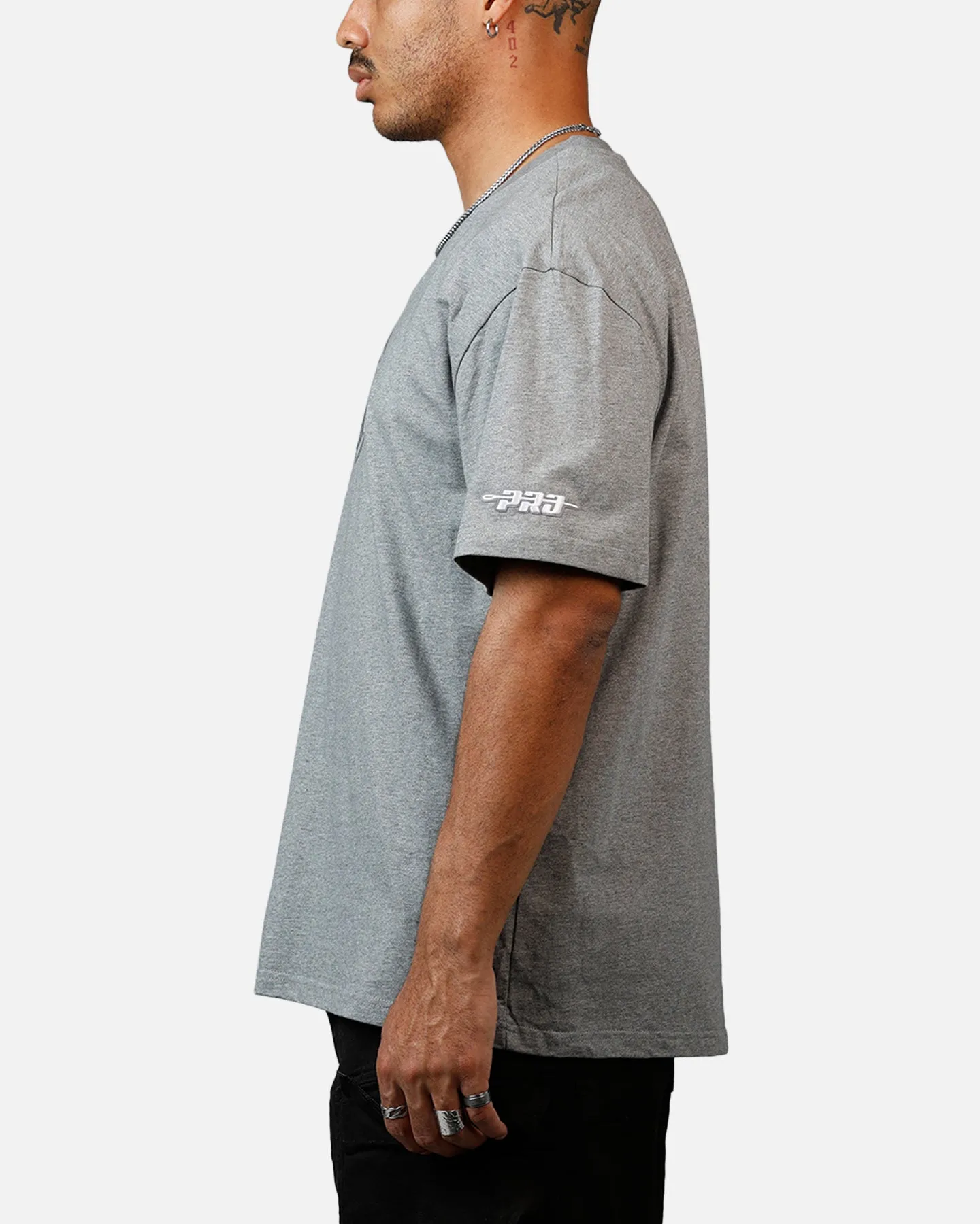 Pro Standard New York Yankees Reverse French Terry T-Shirt Grey sold by Culture Kings product image thumbnail 5