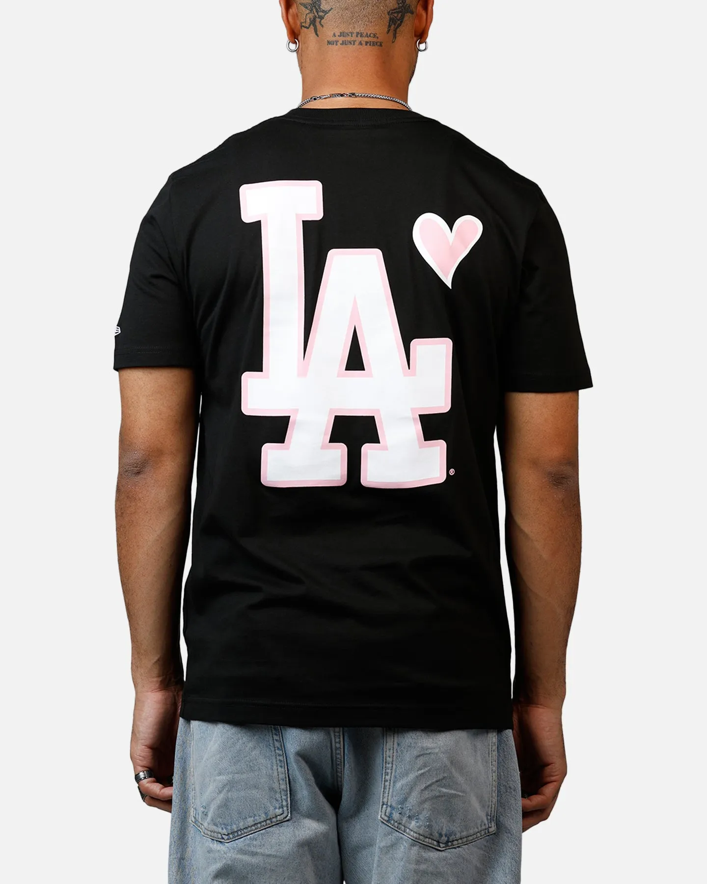 New Era Los Angeles Dodgers Heart T-Shirt Black sold by Culture Kings