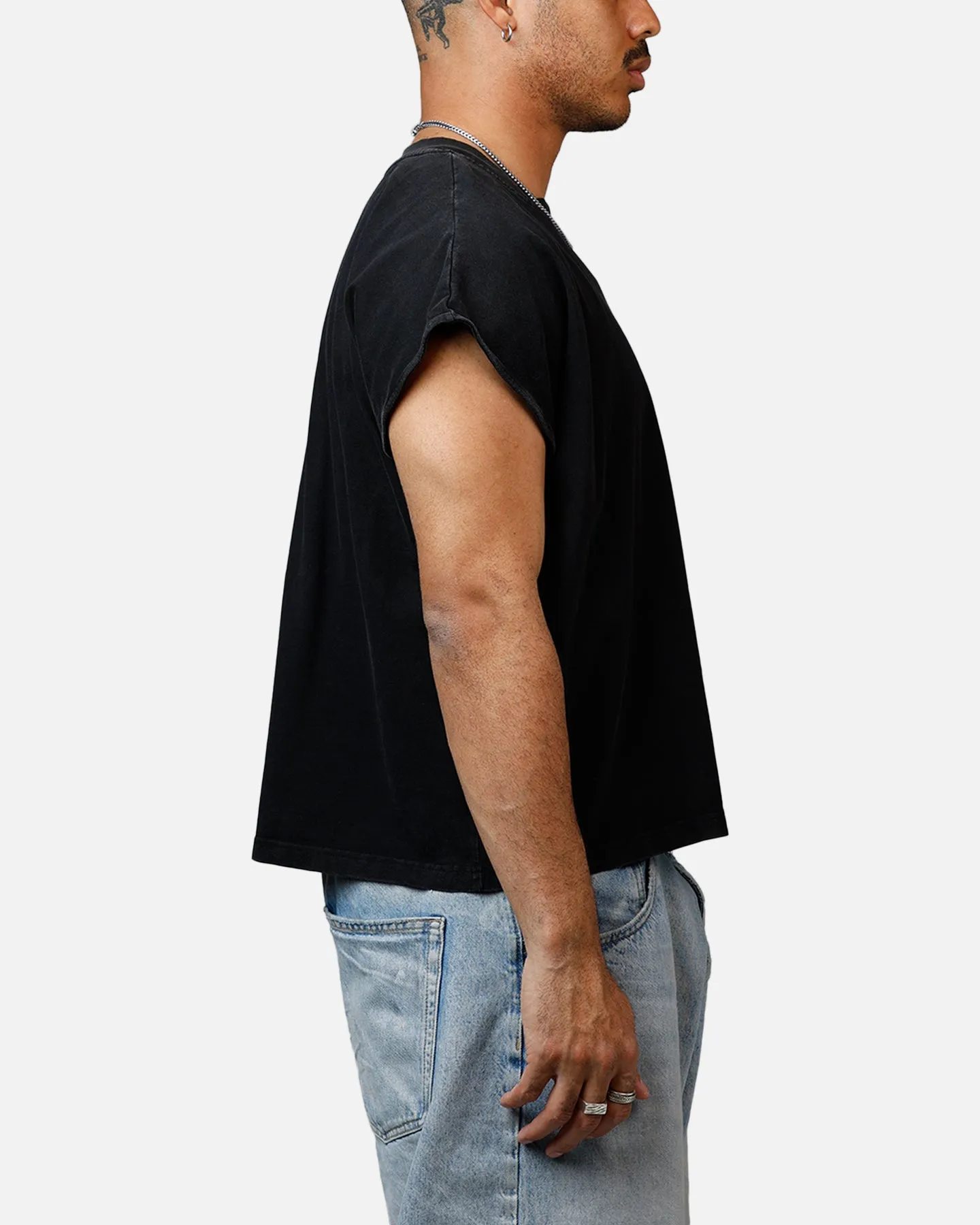 MNML Washed Boxy Tank Top Shirt Washed Black sold by Culture Kings product image thumbnail 4