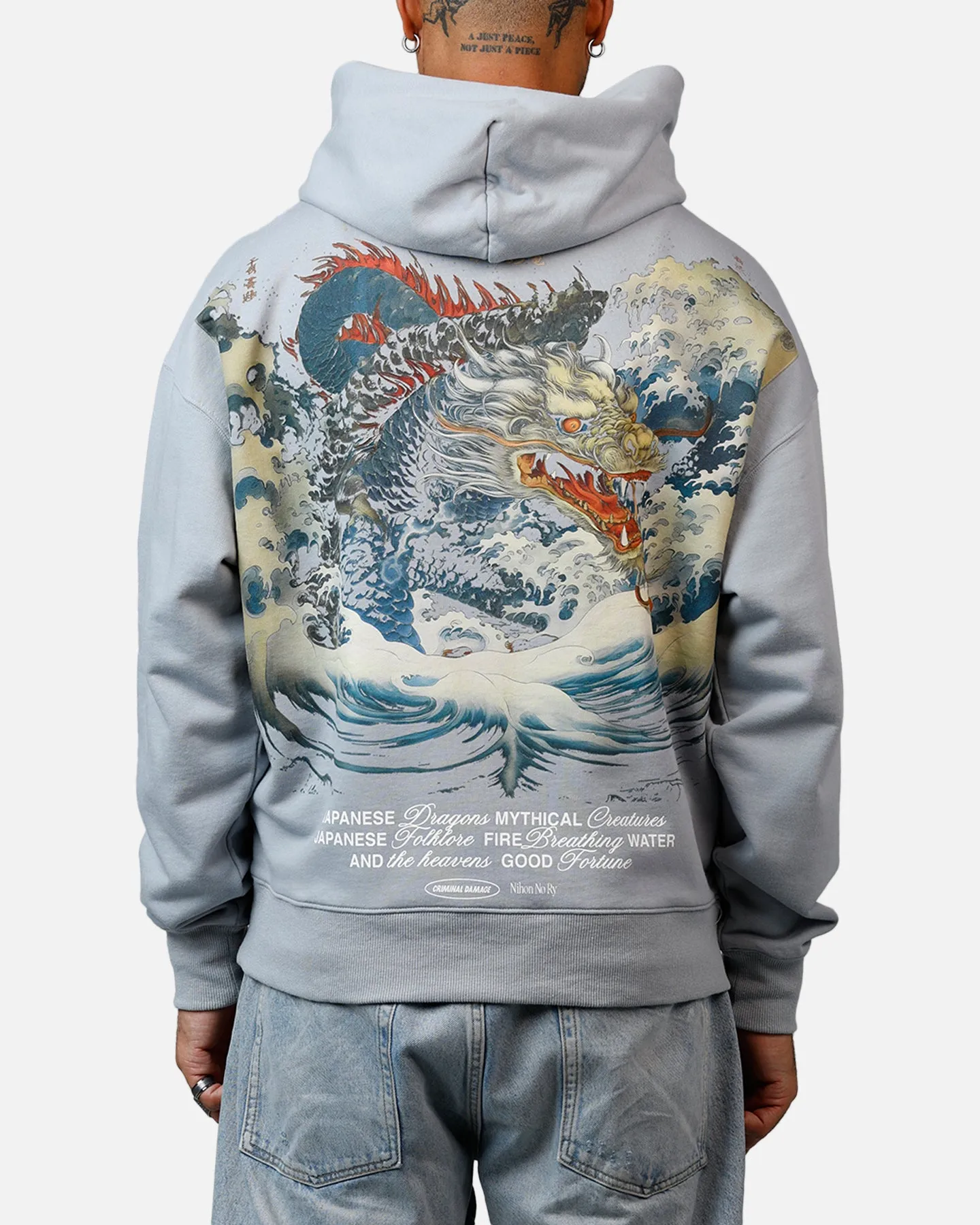 Criminal Damage Mythology Hoodie Light Blue sold by Culture Kings
