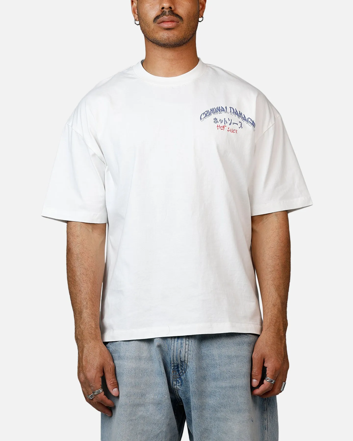 Criminal Damage Hot Sauce T-Shirt Off White sold by Culture Kings product image thumbnail 2